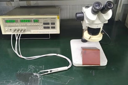 LCR零件量测仪及高倍显微镜